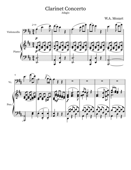 Clarinet Concerto - Adagio