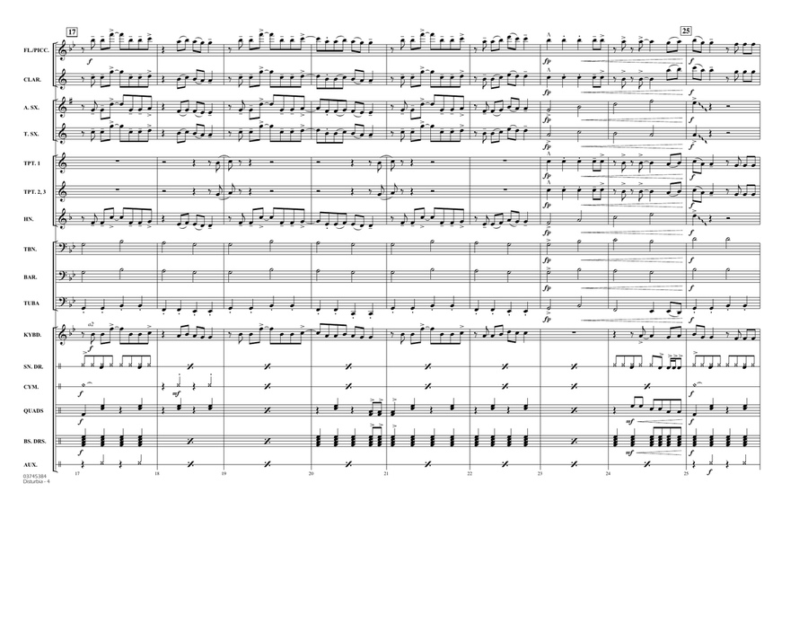 Disturbia - Full Score Marching Band scores gallery preview page 4