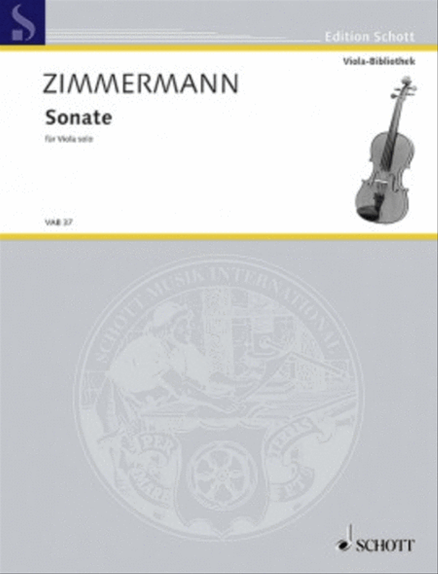 Sonata Viola Solo scores gallery preview page 1