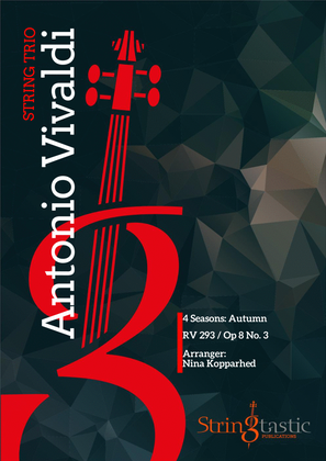 Book cover for Vivaldi: Autumn (complete) for string trio