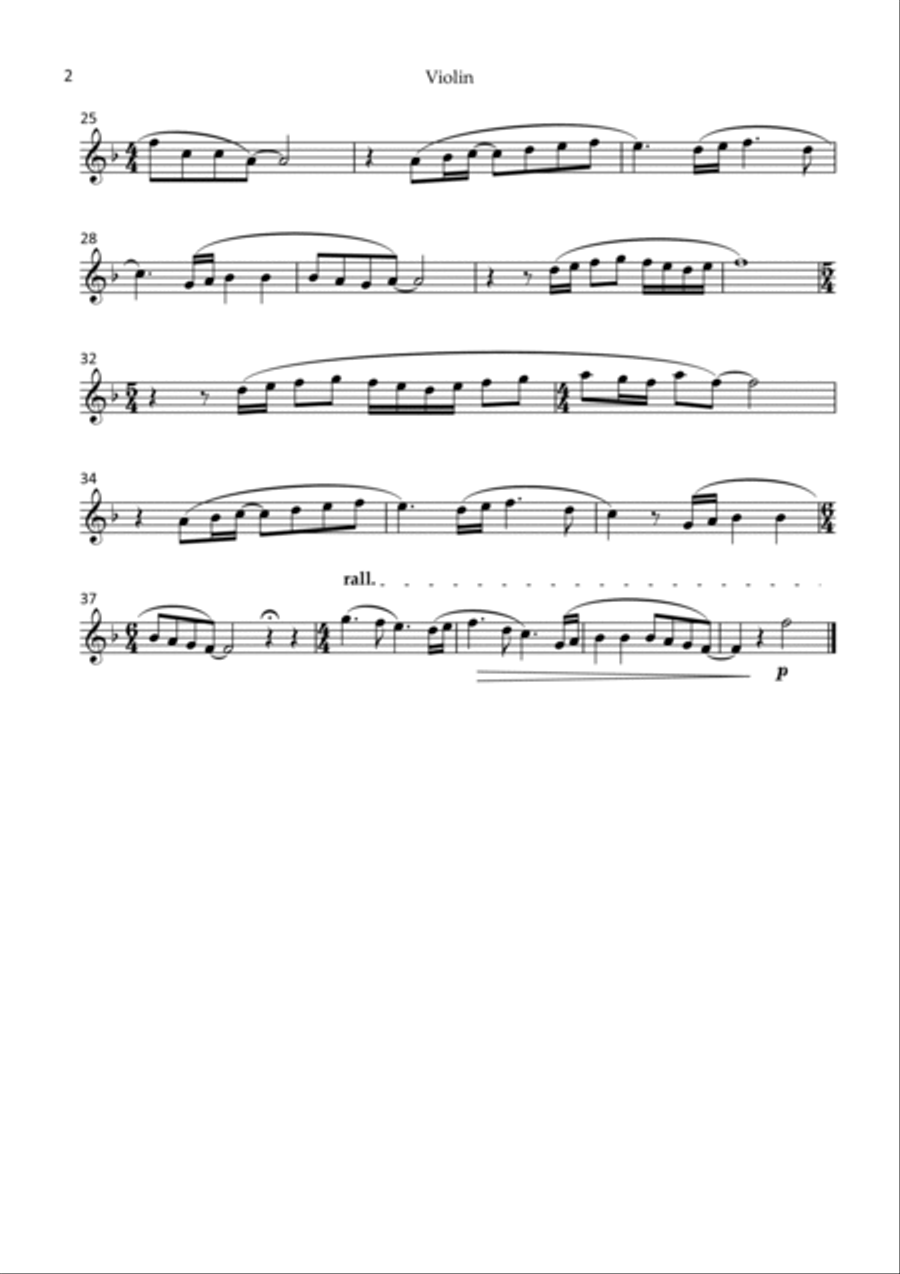 Chiquitita Chiquitita Violin Solo scores gallery preview page 2