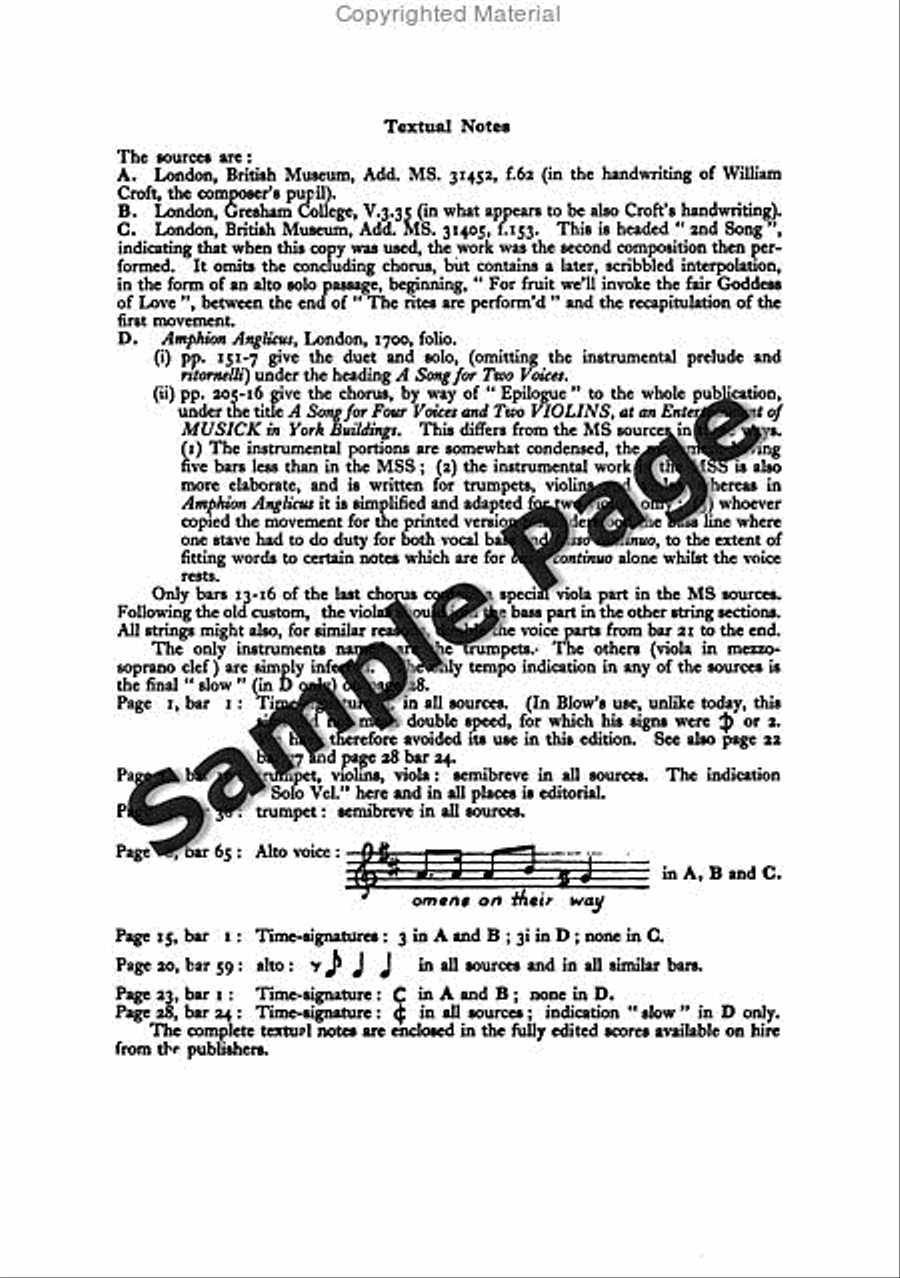 Blow Marriage Ode Full Score Mixed Choir scores gallery preview page 32