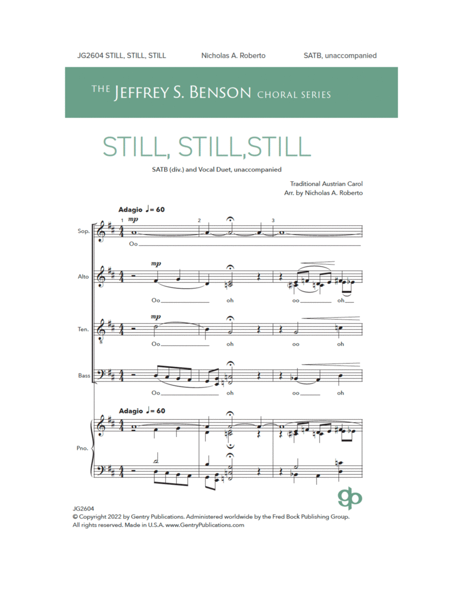 Still, Still, Still 4-Part scores gallery preview page 1