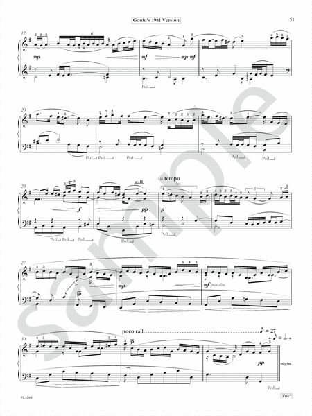 Glenn Gould's Goldberg Variations