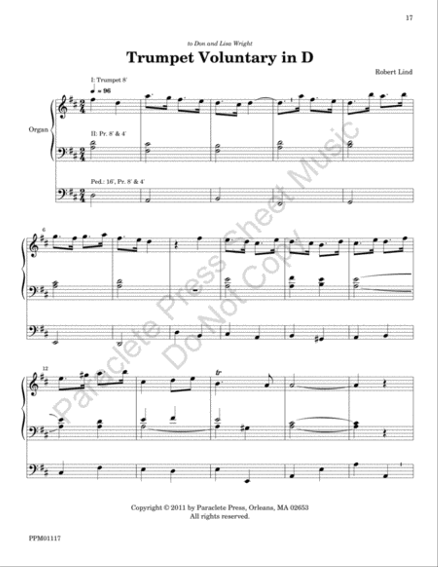 Tribute to Jeremiah Clarke Choir scores gallery preview page 18