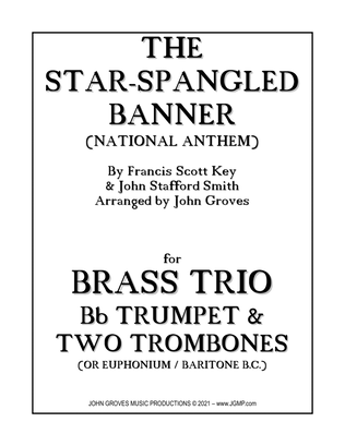 Book cover for The Star-Spangled Banner (National Anthem) - Trumpet & 2 Trombone (Brass Trio)