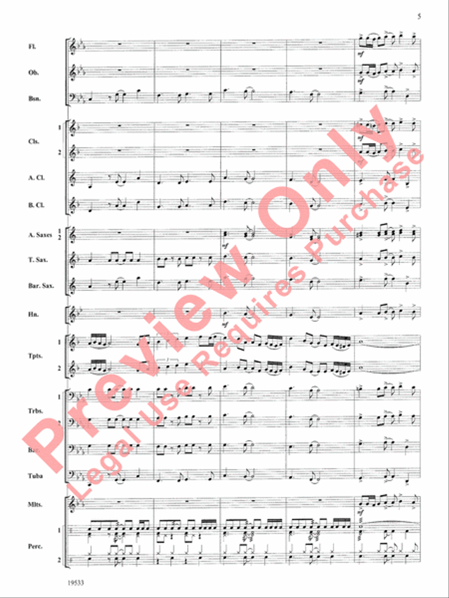 Fiero Concert Band scores gallery preview page 6