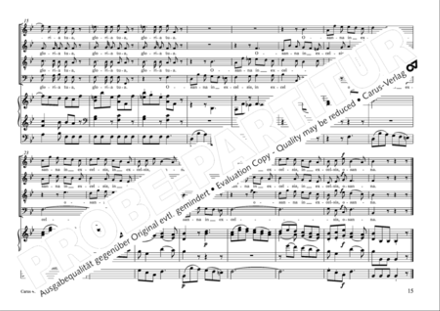 Missa brevis Sti. Joannis de Deo (Kleine Orgelsolomesse) 4-Part scores gallery preview page 16