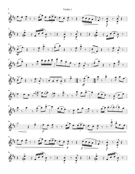 Bungle (arr. John O'Hara) - Violin 1