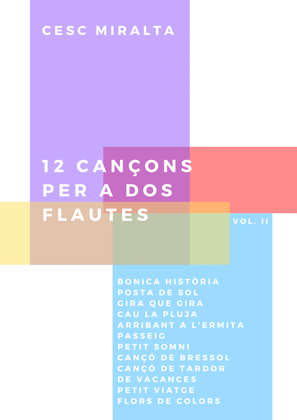 12 Cançons per a Dos Flautes Vol II