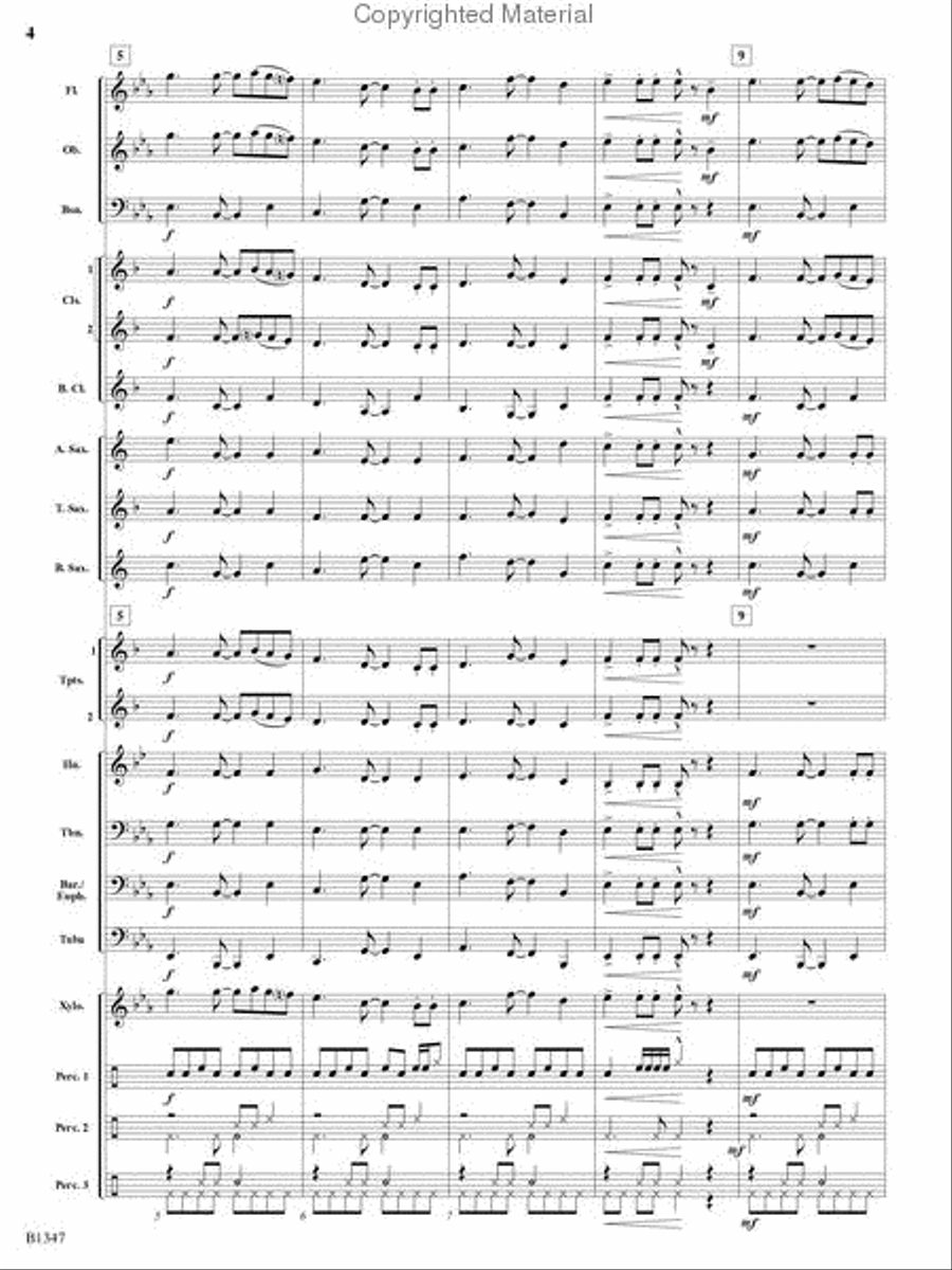Santa's Fiesta! Concert Band scores gallery preview page 3