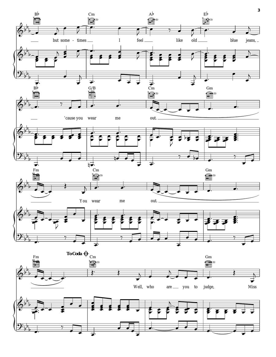 Wear Me Out Acoustic Guitar scores gallery preview page 3