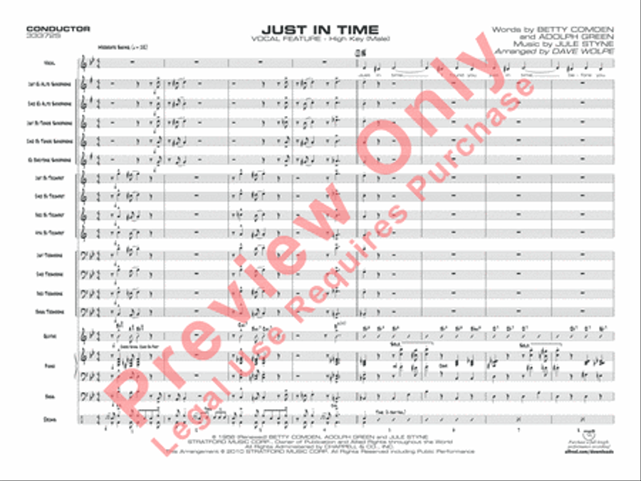 Just in Time Just in Time Jazz Ensemble scores gallery preview page 16