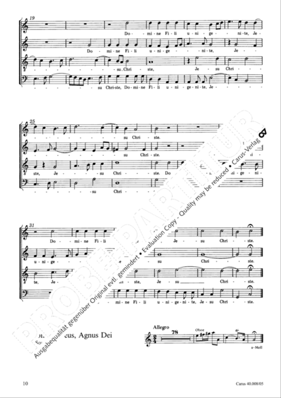 Introduzione e Gloria 4-Part scores gallery preview page 11