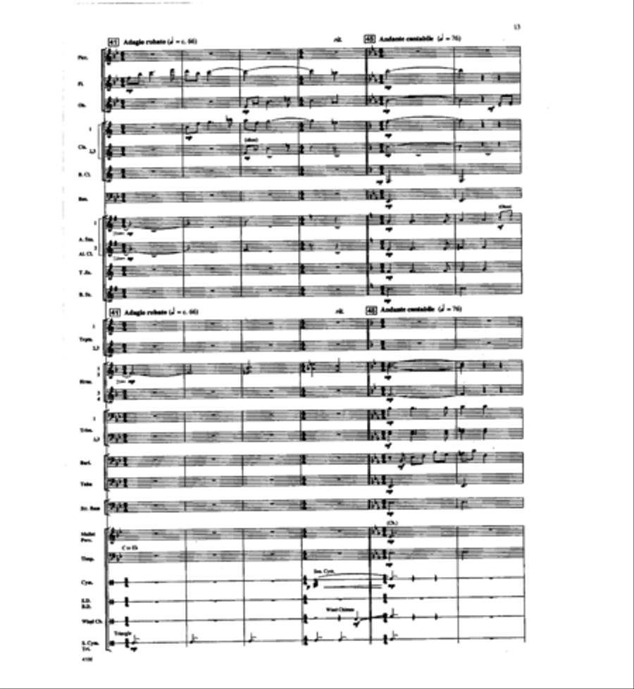 Of A Distant Star Concert Band scores gallery preview page 12