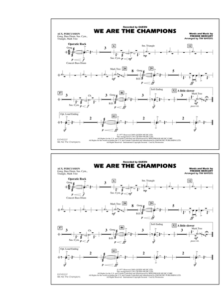 We Are The Champions - Aux Percussion