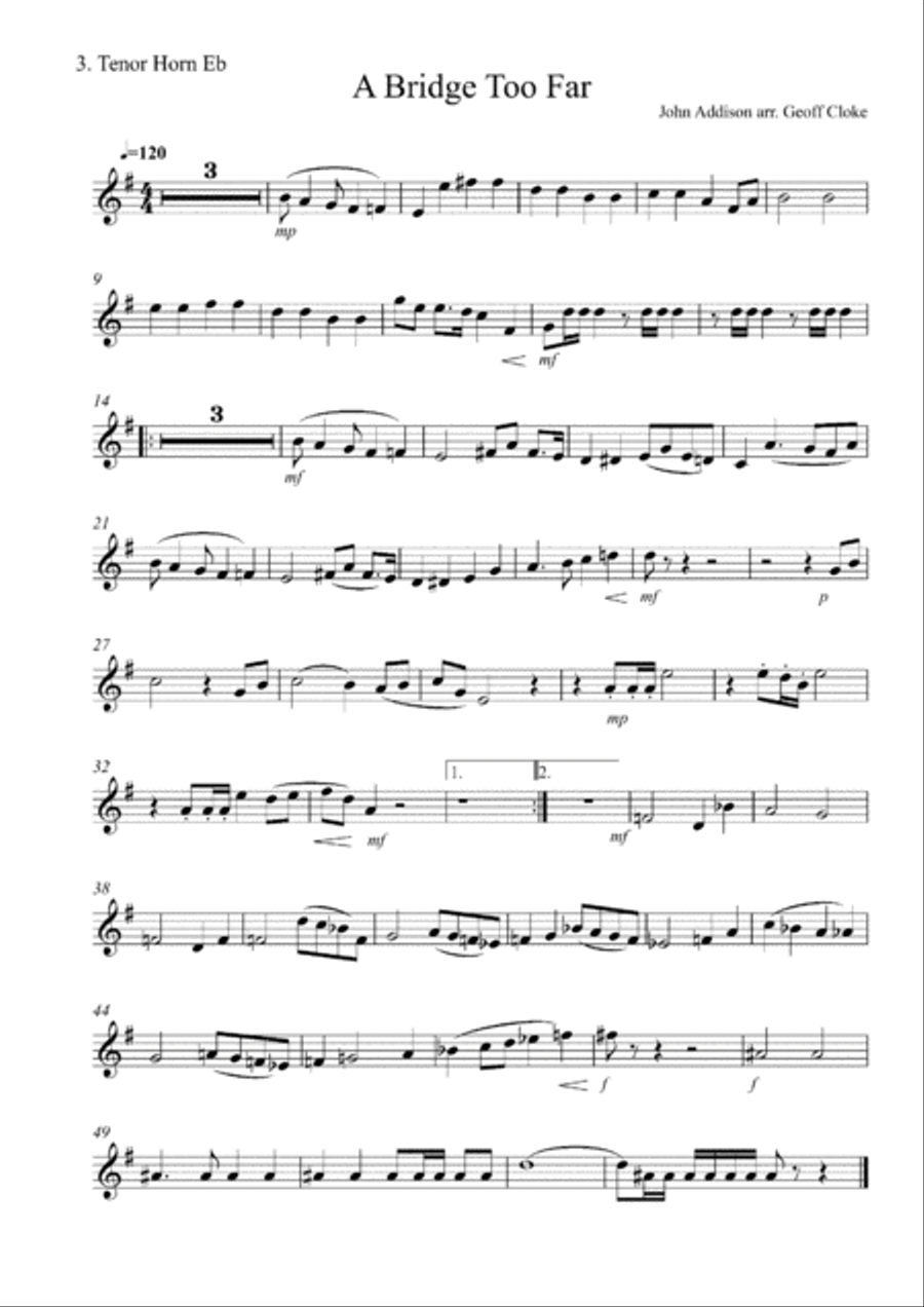 A Bridge Too Far Brass Ensemble scores gallery preview page 4