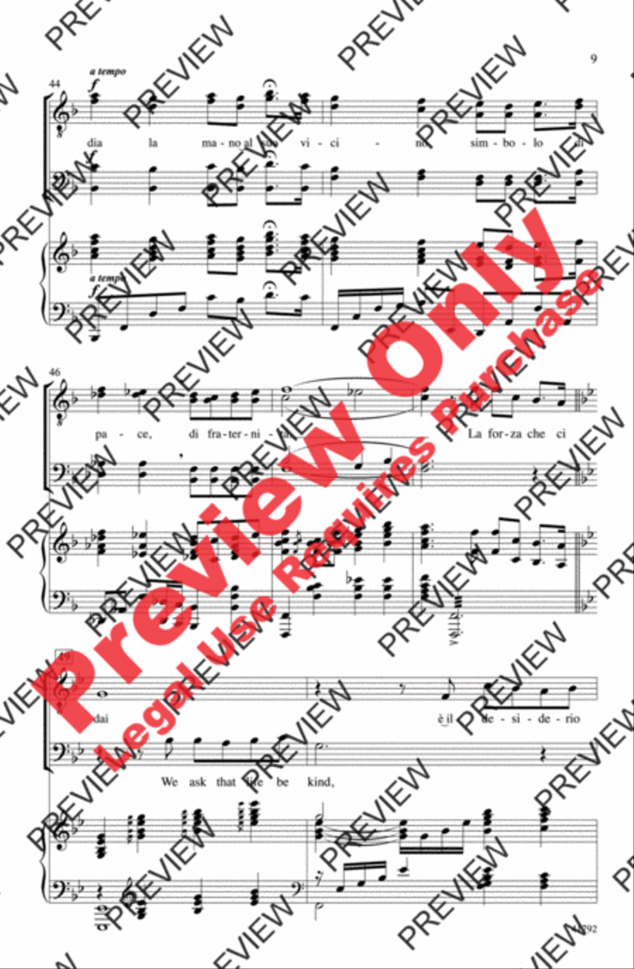 The Prayer The Prayer Men's Choir scores gallery preview page 9