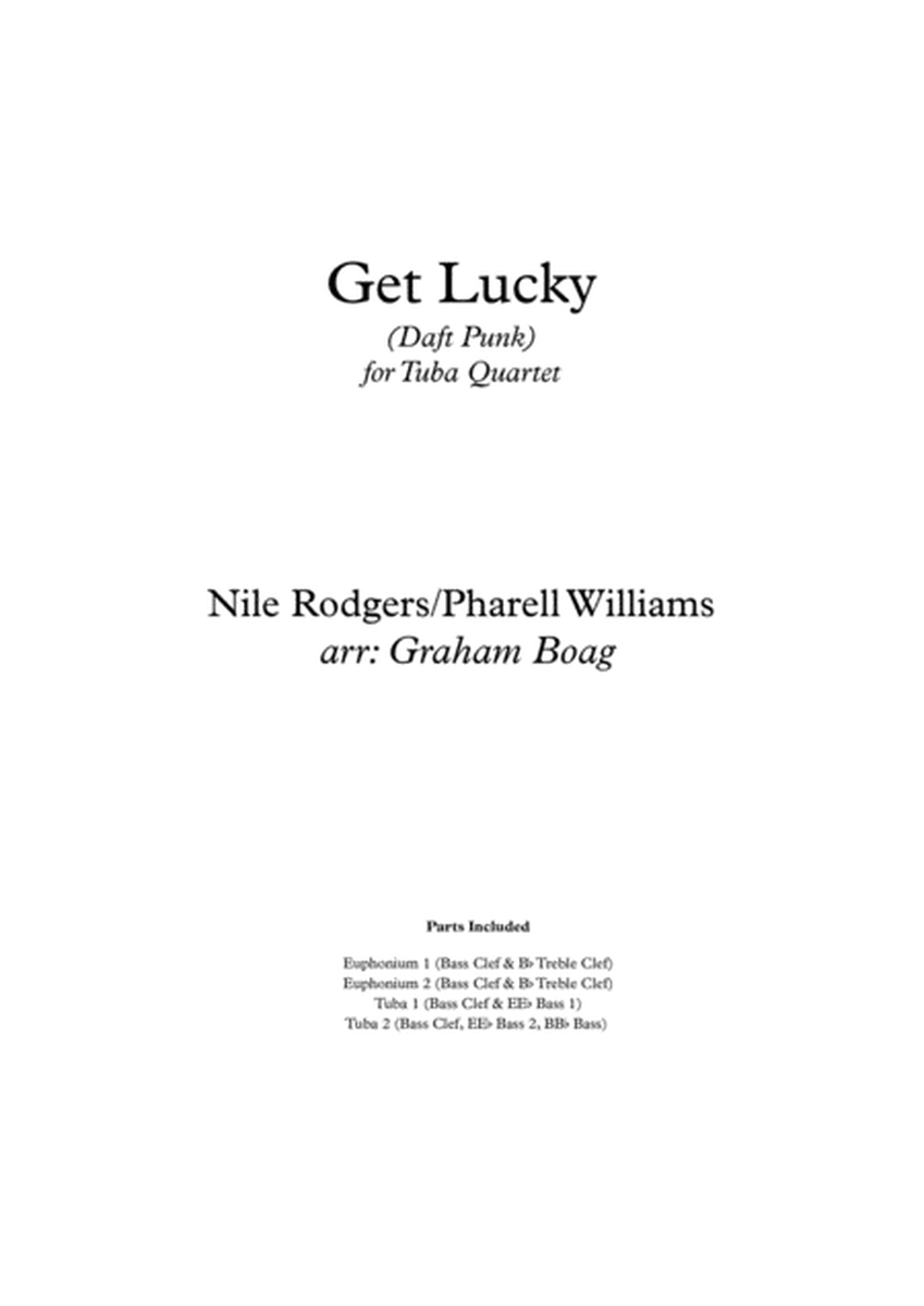 Get Lucky for Tuba Quartet image number null