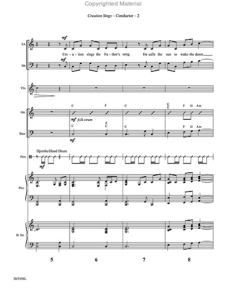 Creation Sings - Instrumental Ensemble Score and Parts image number null