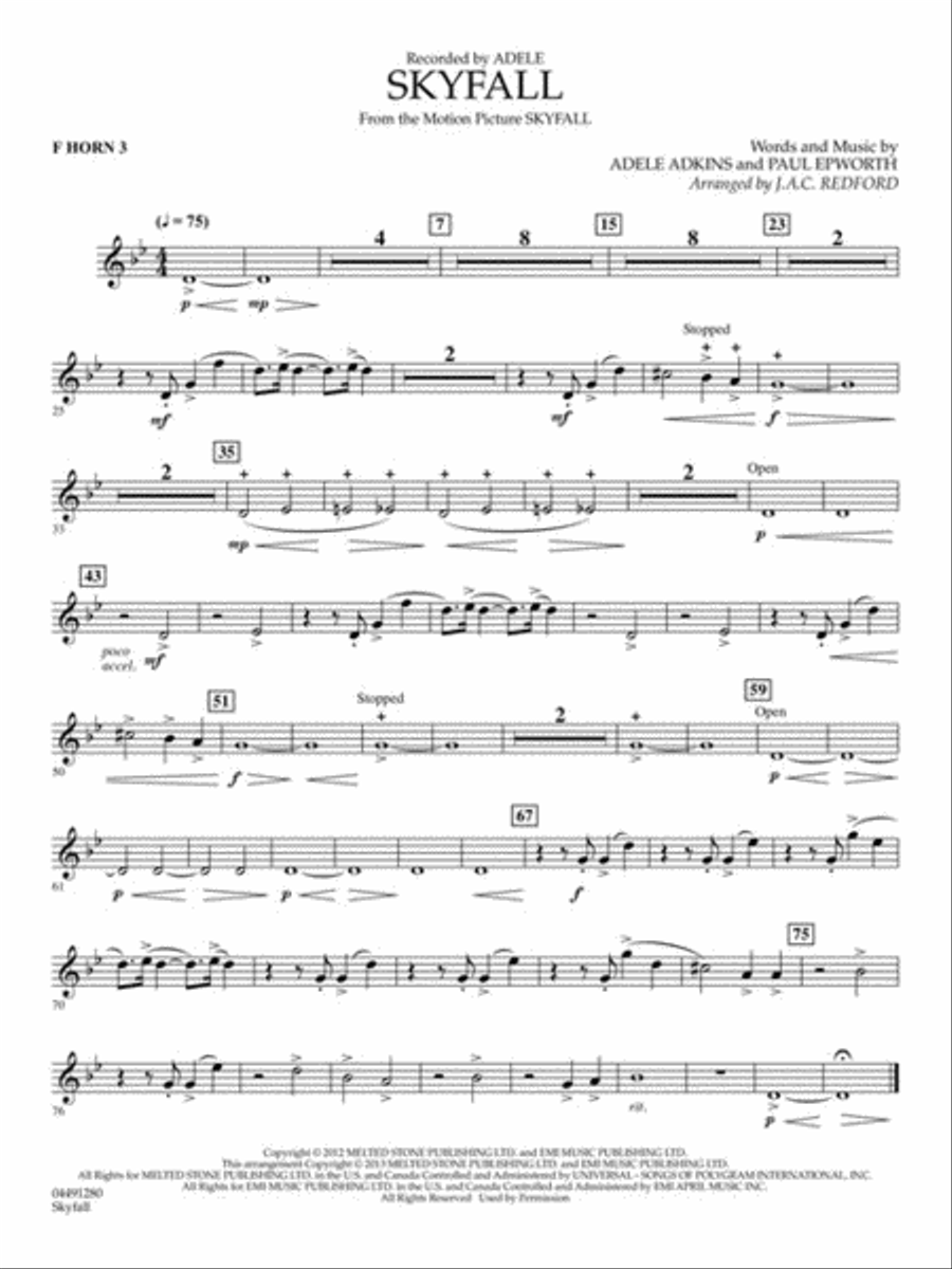 Skyfall Full Orchestra scores gallery preview page 5