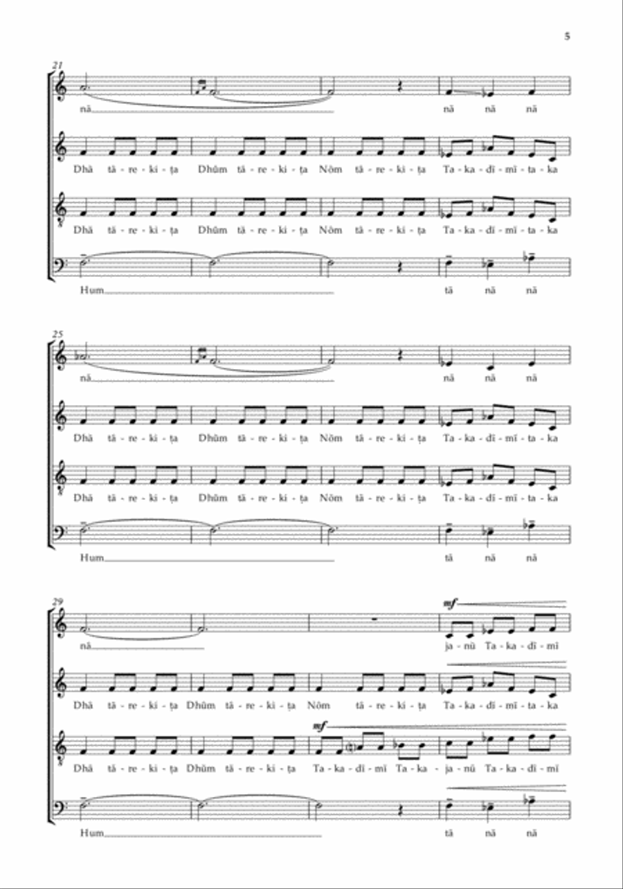 TaReKiTa 4-Part scores gallery preview page 5