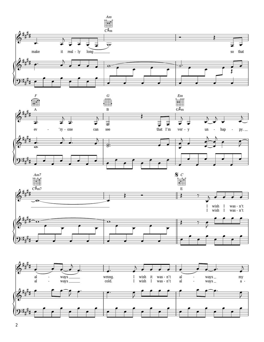 Sad Song Acoustic Guitar scores gallery preview page 2