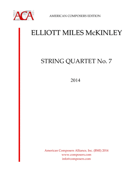 [McKinley] String Quartet No. 7