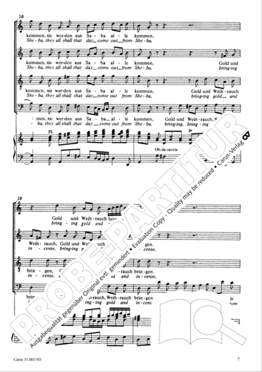 They all shall day come out from Sheba (Sie werden aus Saba alle kommen) TB scores gallery preview page 8