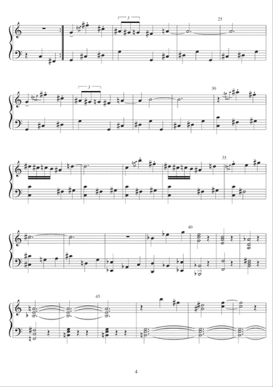 Variations of Chess Horse Piano Solo scores gallery preview page 5