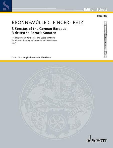 3 Sonatas of the German Baroque (Treble Recorder / Basso Continuo)