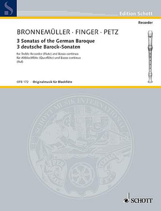 Book cover for 3 Sonatas of the German Baroque