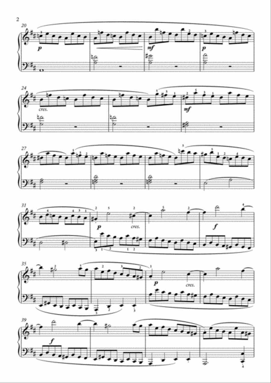 Scarlatti-Sonata in D-Major L.314 K.511(piano) Piano Solo scores gallery preview page 3
