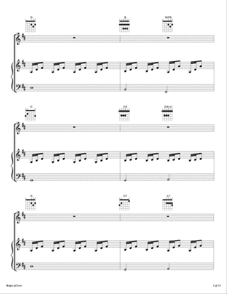 Reign Of Love Voice scores gallery preview page 4