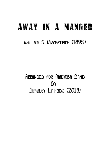 Away in a manger - Score Only image number null
