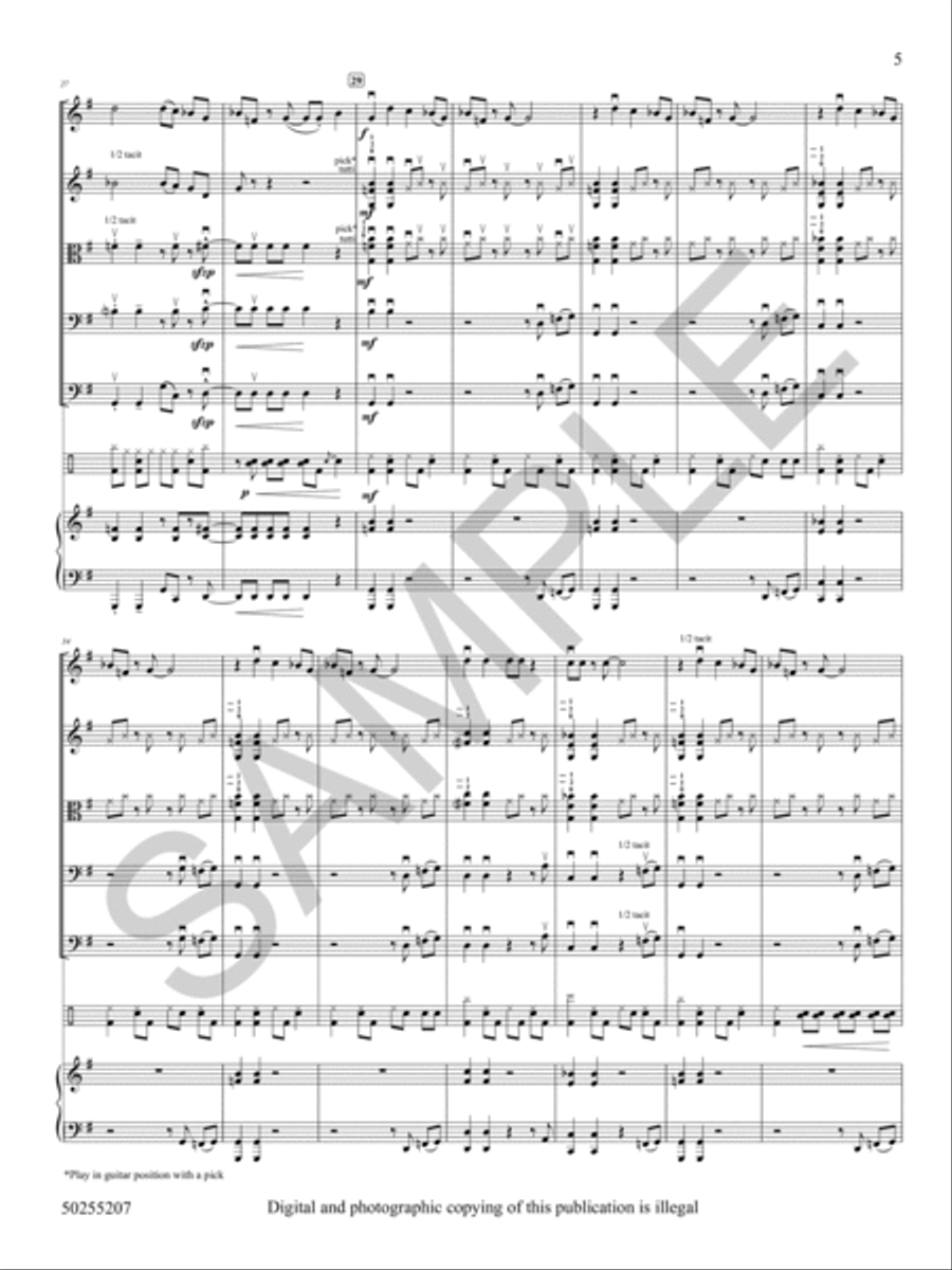 Northwestern Blues String Orchestra scores gallery preview page 6