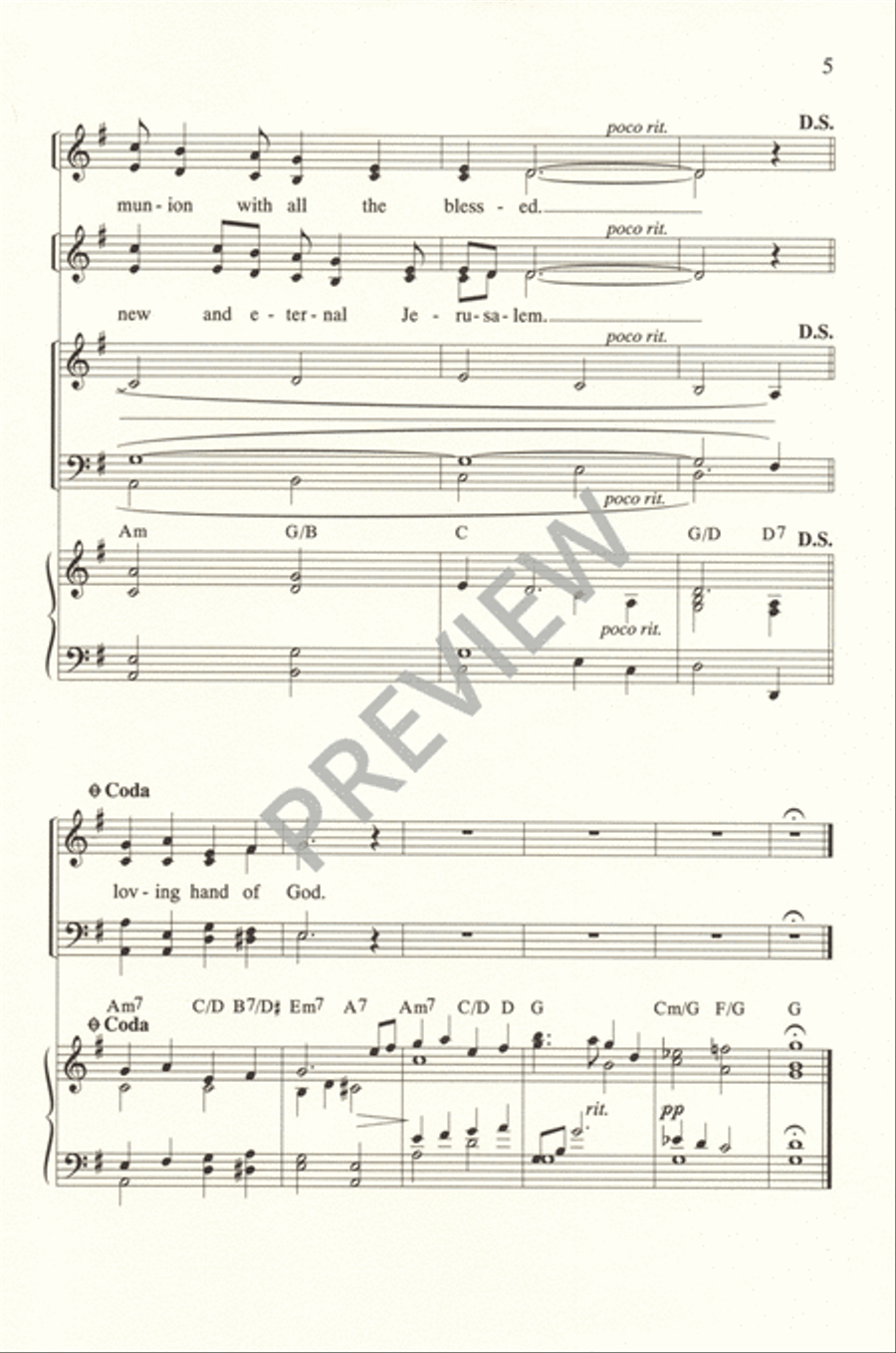 The Hand of God Shall Hold You 4-Part scores gallery preview page 7