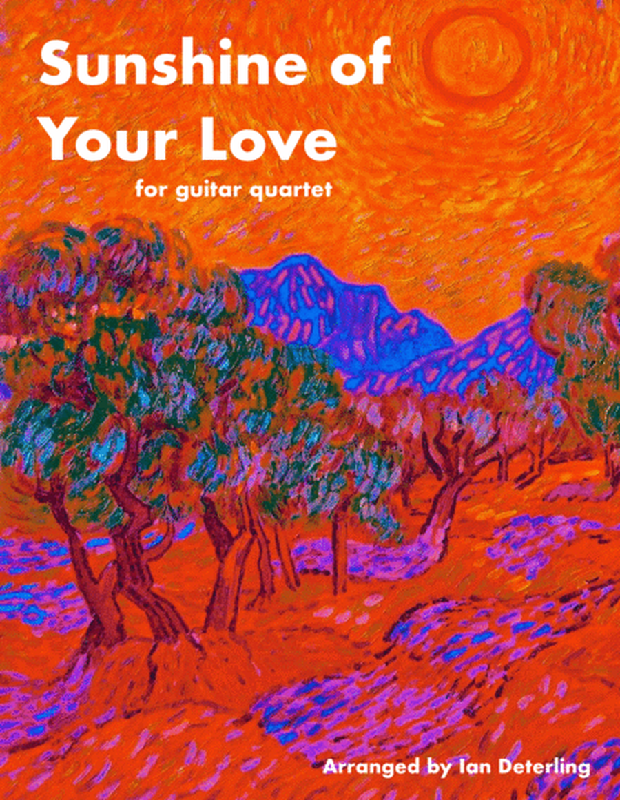 Sunshine Of Your Love for Guitar Quartet image number null