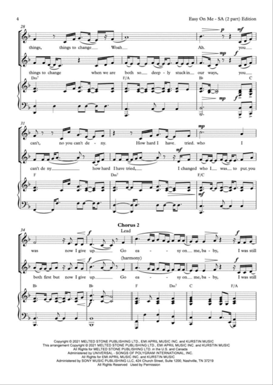 Easy On Me SA scores gallery preview page 4