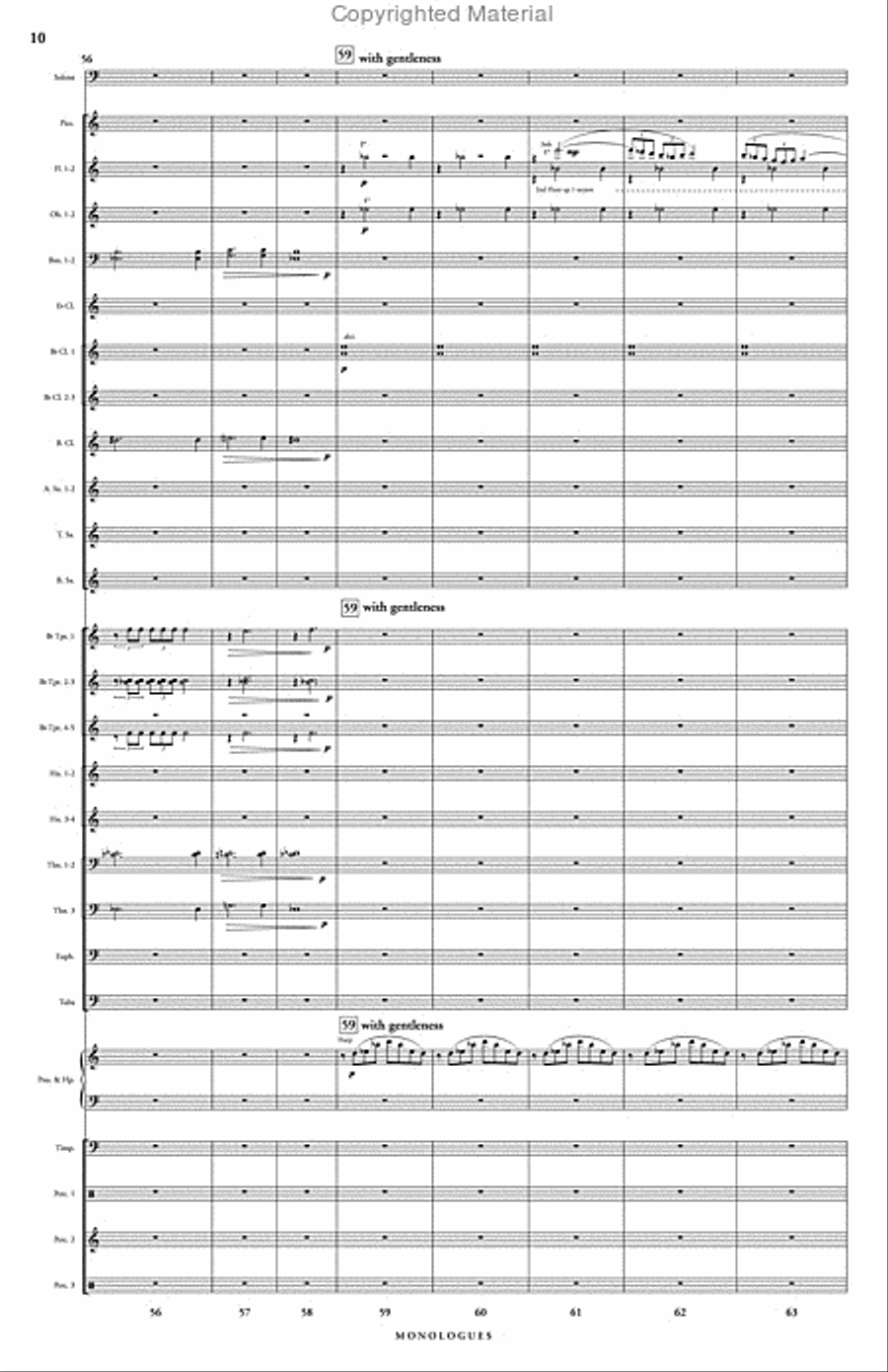 Monologues Concert Band scores gallery preview page 11