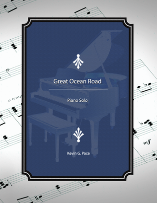 Book cover for Great Ocean Road, piano solo