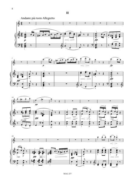 Deux Cantabiles (from Violin Sonatas Op. 12 Nos. 2 and 3) for Harp and Violin. Transcription by Marie-Martin Marcel de Marin