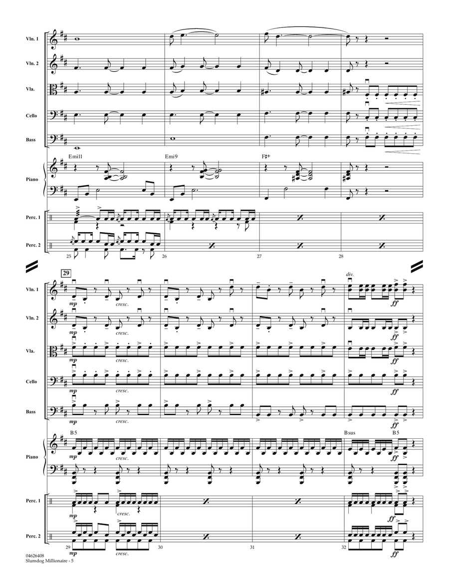 Slumdog Millionaire - Full Score Orchestra scores gallery preview page 5