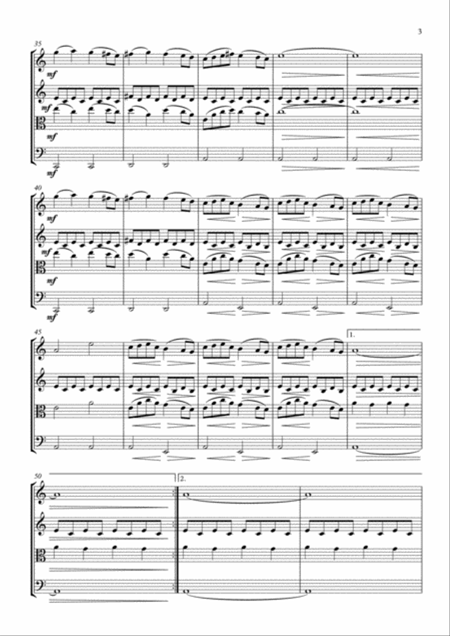 My Life Before Me String Quartet scores gallery preview page 4