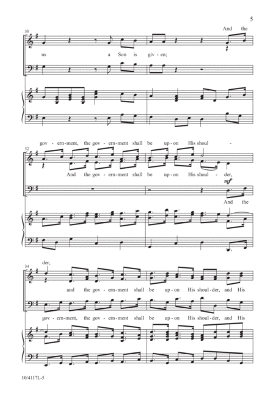 Messiah Christmas Suite Messiah Christmas Suite 3-Part scores gallery preview page 6