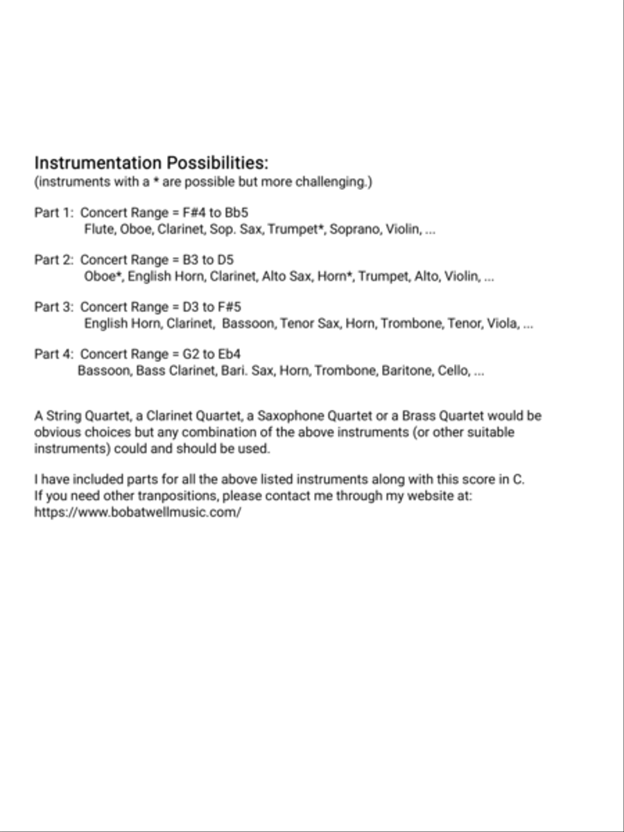 Quartet For The End Of Tyranny Small Ensemble scores gallery preview page 4