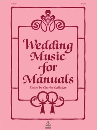 Book cover for Wedding Music for Manuals