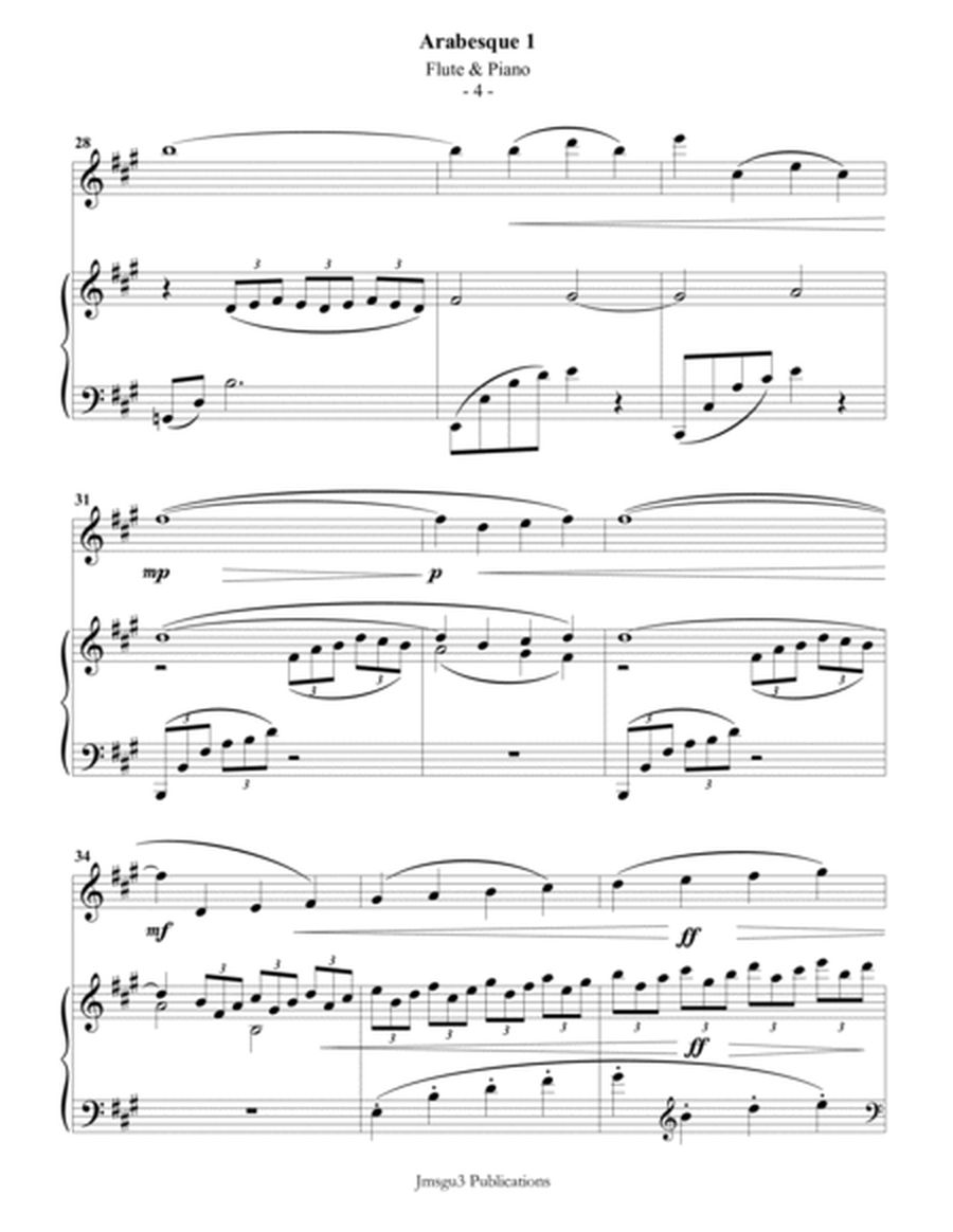 Debussy: Arabesque 1 for Flute & Piano image number null