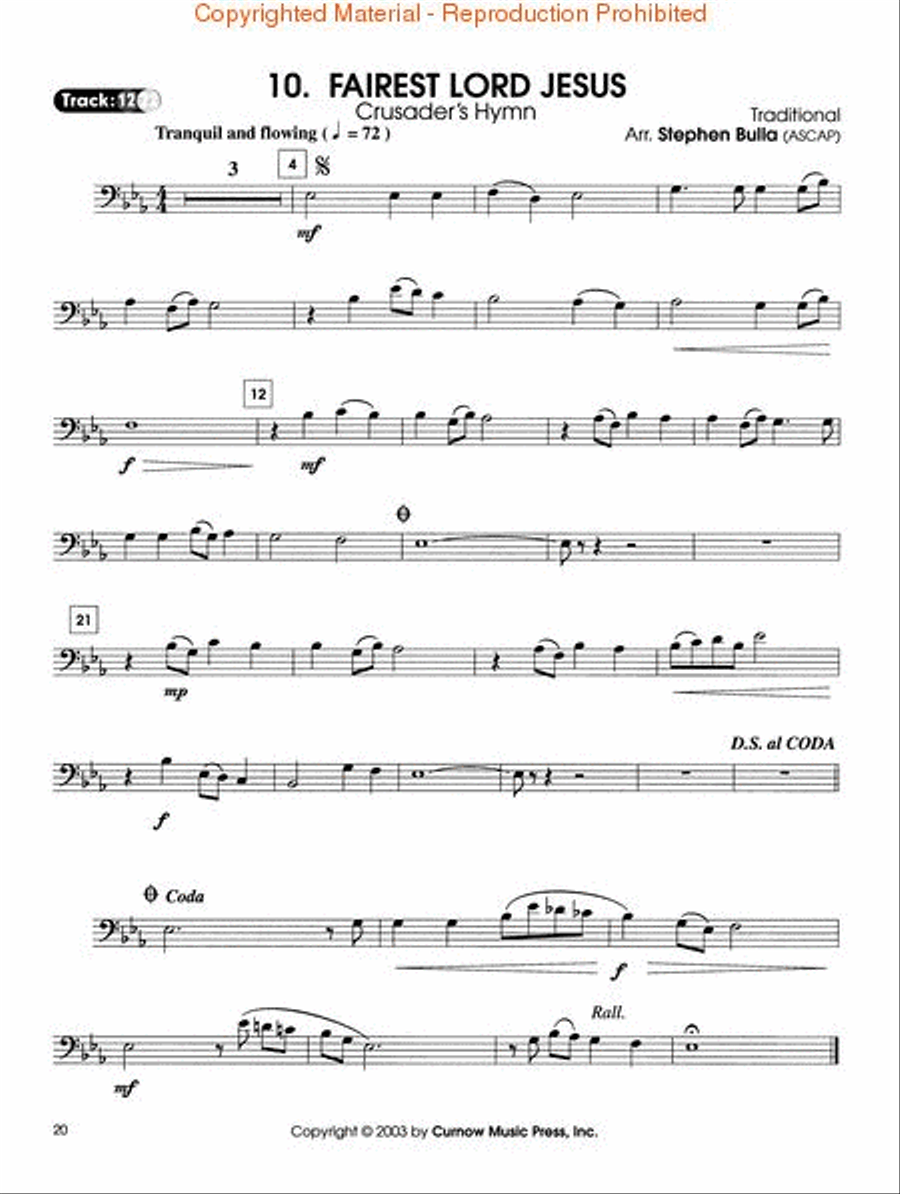 Easy Great Hymns Bassoon scores gallery preview page 5