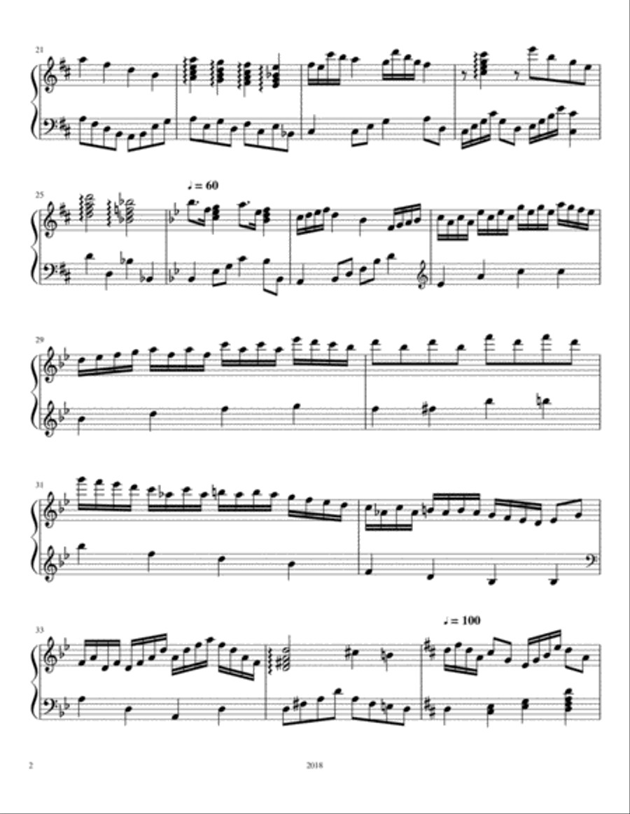 The Charmed One Piano Solo scores gallery preview page 2